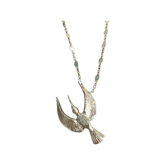 Sterling Silver Small Hummingbird Necklace